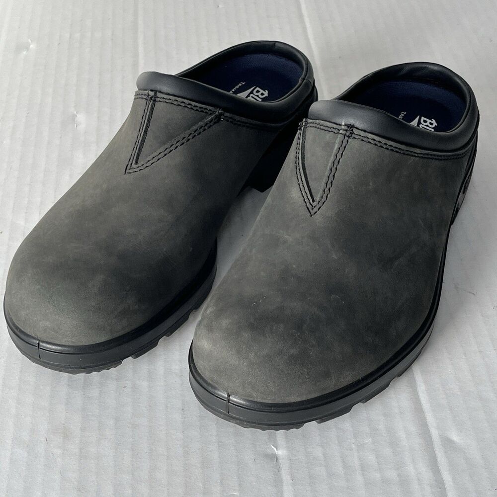 Blundstone Original Clogs Slip On Leather Mule Rustic Black M7 W9 Comfort Shoes - Picture 13 of 13